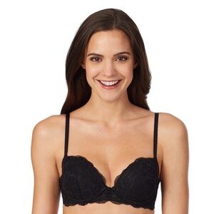 NWT Juniors' SO® Lace Balconette Push Up Bra black size 34B sold out